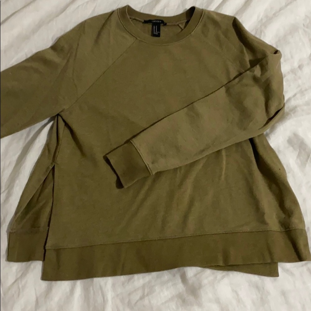 Side slit sweatshirt